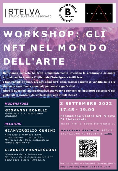 WORKSHOP: GLI NFT NEL MONDO DELL